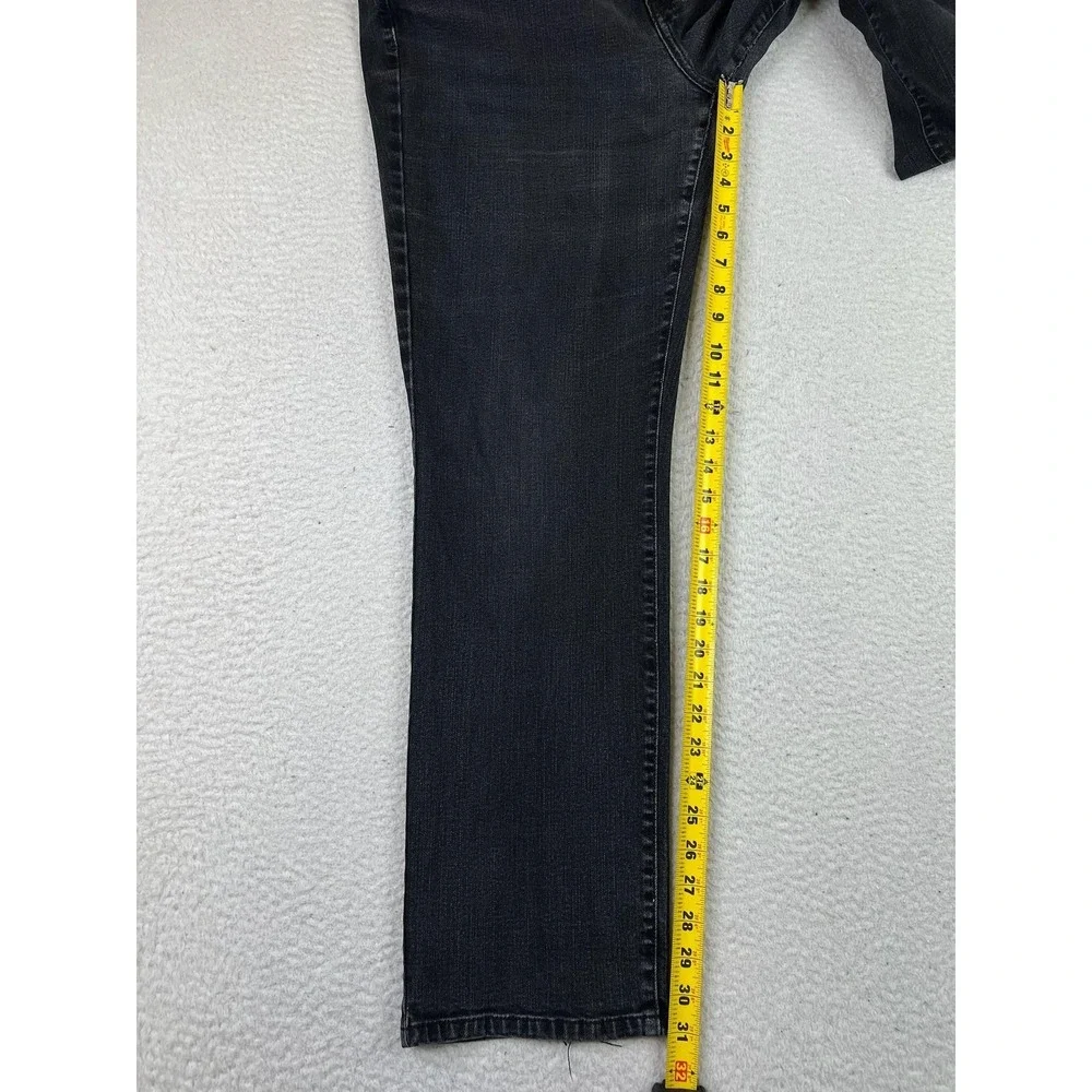 Levis‎ 505 Jeans Mens 36x30 Black Straight Leg Denim Stretch Classic 5 Pocket